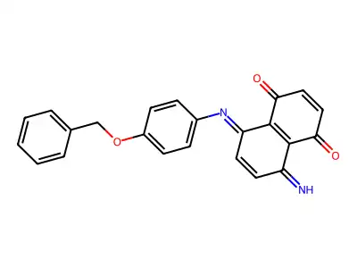 5,8-Dihydro-5-imino-8-[[4-(phenylmethoxy)phenyl]imino]-1,4-naphthalenedione structure