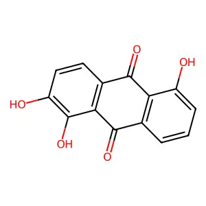 1,2,5-三羟基蒽醌 structure