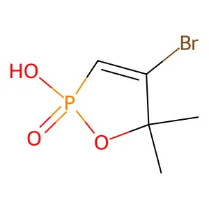 4-Bromo-2-hydroxy-5,5-dimethyl-1,2lambda5-oxaphosphole 2-oxide structure