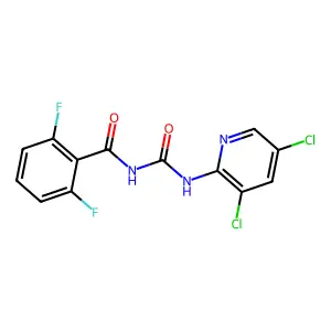 Benzamide, N-(((3,5-dichloro-2-pyridinyl)amino)carbonyl)-2,6-difluoro- structure