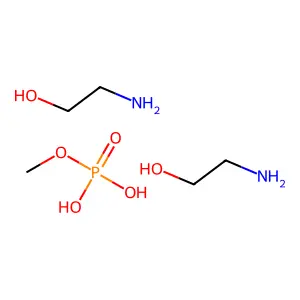 Phosphoric acid, monomethyl ester, compd. with 2-aminoethanol (1:2) structure