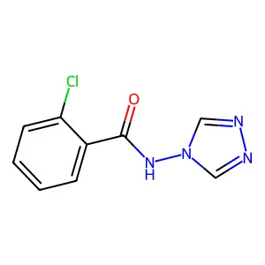 2-chloro-N-(1,2,4-triazol-4-yl)benzamide structure