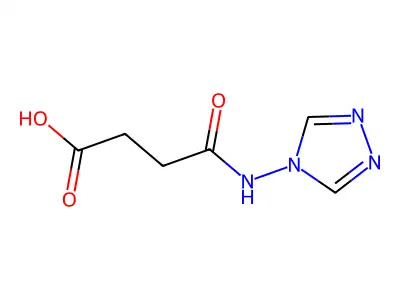 Butanoic acid, 4-oxo-4-(4H-1,2,4-triazol-4-ylamino)- structure