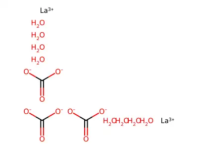碳酸镧 structure