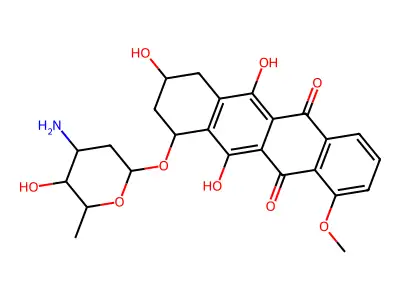 Desacetyladriamycin structure