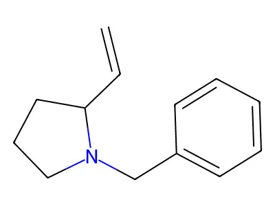 Pyrrolidine, 2-ethenyl-1-(phenylmethyl)- structure