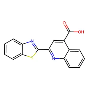 2-(1,3-Benzothiazol-2-yl)quinoline-4-carboxylic acid structure