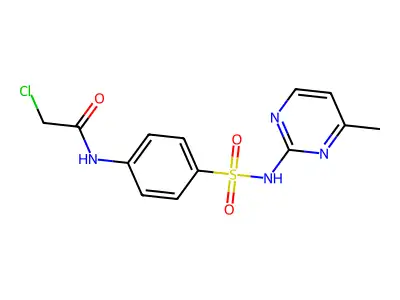 2-Chloro-N-(4-(N-(4-methylpyrimidin-2-yl)sulfamoyl)phenyl)acetamide structure