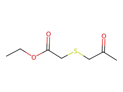 Ethyl 2-[(2-oxopropyl)thio]acetate structure
