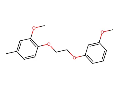 2-Methoxy-1-[2-(3-methoxyphenoxy)ethoxy]-4-methylbenzene structure
