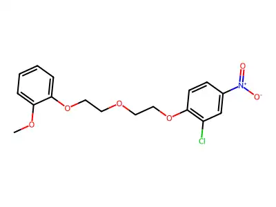 2-Chloro-1-[2-[2-(2-methoxyphenoxy)ethoxy]ethoxy]-4-nitrobenzene structure