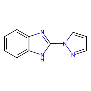 2-(1H-pyrazol-1-yl)-1H-1,3-benzodiazole structure
