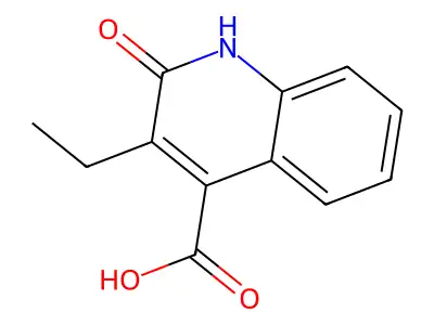 3-ethyl-2-oxo-1H-quinoline-4-carboxylic acid structure