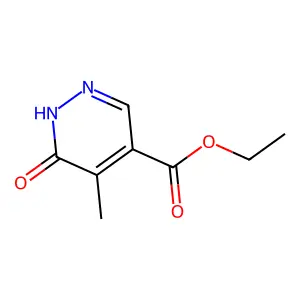 4-Pyridazinecarboxylicacid, 1,6-dihydro-5-methyl-6-oxo-, ethyl ester structure