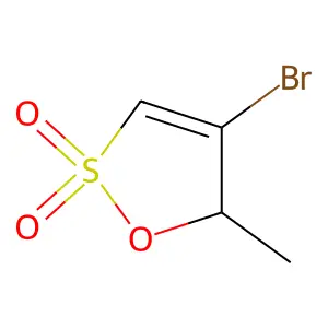 4-Bromo-5-methyl-1,2lambda~6~-oxathiole-2,2(5H)-dione structure