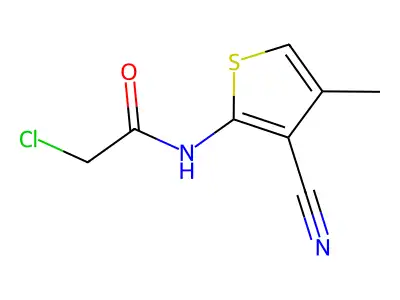 N1-(3-Cyano-4-methyl-2-thienyl)-2-chloroacetamide structure