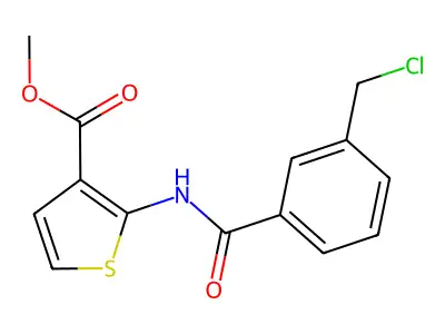 Methyl 2-([3-(Chloromethyl)Benzoyl]Amino)Thiophene-3-Carboxylate structure