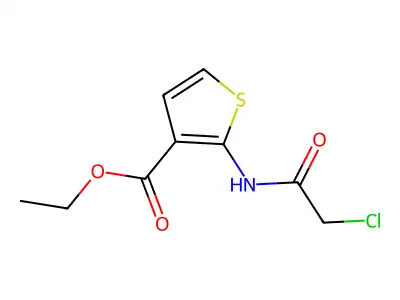 Ethyl 2-(2-chloroacetamido)thiophene-3-carboxylate structure