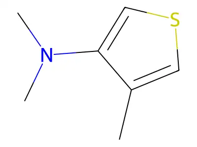 N,N,4-trimethylthiophen-3-amine structure