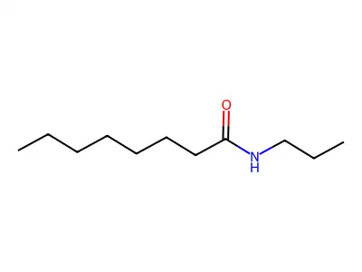 N-propyloctanamide structure