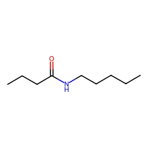 Butanamide, N-pentyl- structure