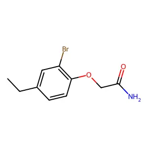 2-(2-Bromo-4-ethylphenoxy)acetamide structure