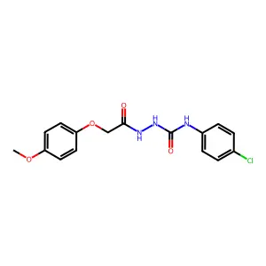 1-(4-Chlorophenyl)-3-[[2-(4-methoxyphenoxy)acetyl]amino]urea structure