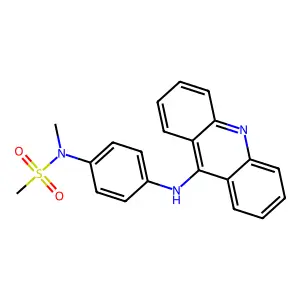 Methanesulfonanilide, 4'-(9-acridinylamino)-N-methyl- structure
