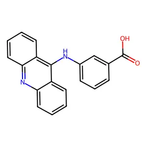 3-(9-Acridinylamino)benzoic acid structure