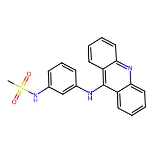 Methanesulfonanilide, 3'-(9-acridinylamino)- structure