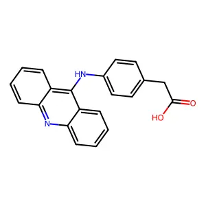 ACETIC ACID, p-(9-ACRIDINYLAMINO)PHENYL- structure