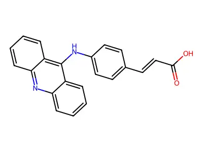 3-[4-(9-吖啶氨基)苯基]丙烯酸 structure