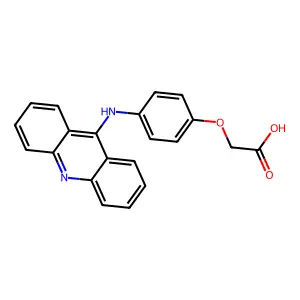 (4-(9-Acridinylamino)phenoxy)acetic acid structure
