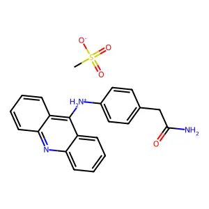 Acetamide, 2-(p-(9-acridinylamino)phenyl)-, methanesulfonate structure