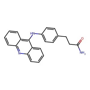 4-(9-吖啶基氨基)苯丙酰胺 structure