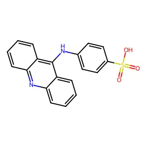 Benzenesulfonic acid, p-(9-acridinylamino)- structure