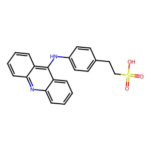 4-(9-吖啶基氨基)苯乙磺酸 structure