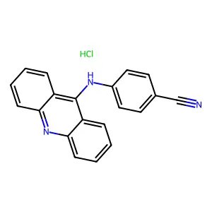 Benzonitrile, 4-(9-acridinylamino)-, monohydrochloride structure