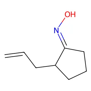 Cyclopentanone, 2-(2-propenyl)-, oxime structure