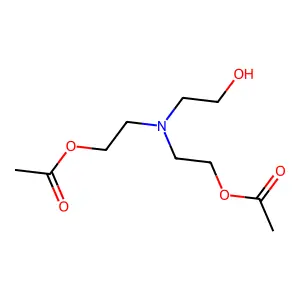 Ethanol, 2,2'-((2-hydroxyethyl)imino)bis-, 1,1'-diacetate structure