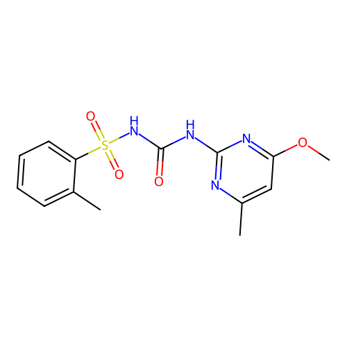 1-(4-Methoxy-6-methylpyrimidin-2-yl)-3-(2-methylphenyl)sulfonylurea structure