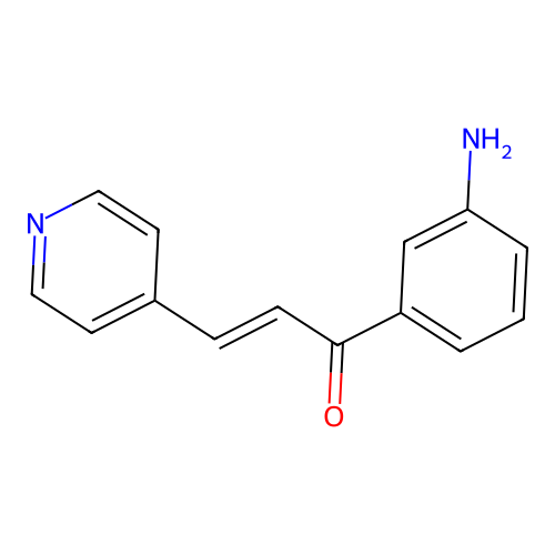 Acrylophenone, 3'-amino-3-(4-pyridyl)- structure