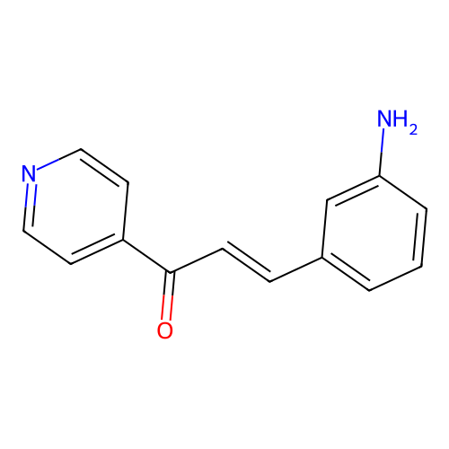 2-Propen-1-one, 3-(m-aminophenyl)-1-(4-pyridyl)- structure