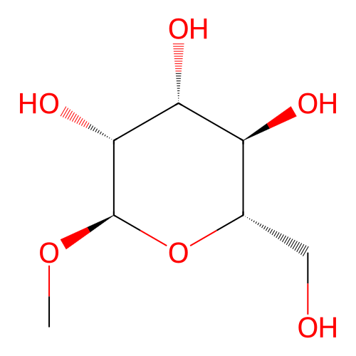 (2S,3R,4R,5R,6R)-2-(hydroxymethyl)-6-methoxyoxane-3,4,5-triol structure