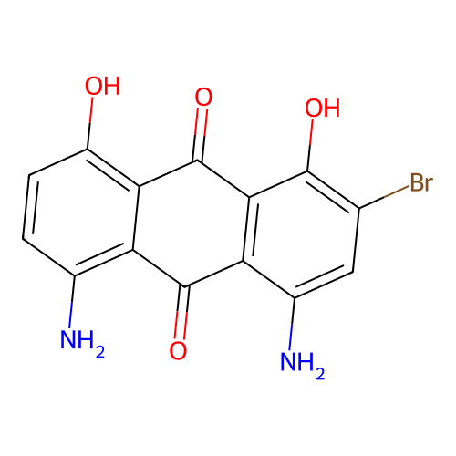 9,10-Anthracenedione, 4,5-diamino-2-bromo-1,8-dihydroxy- structure