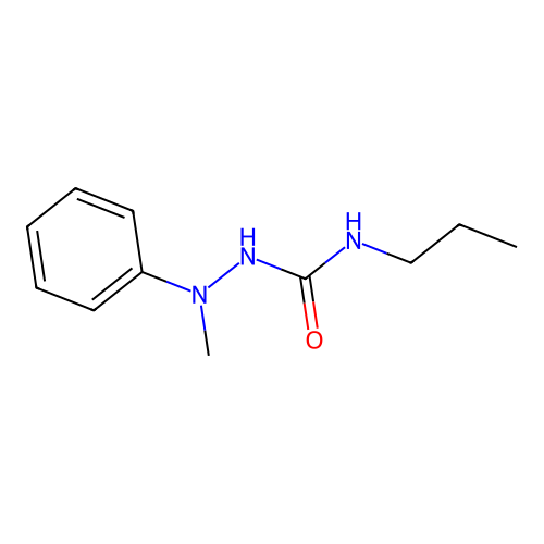 2-Methyl-2-phenyl-N-propylhydrazinecarboxamide structure