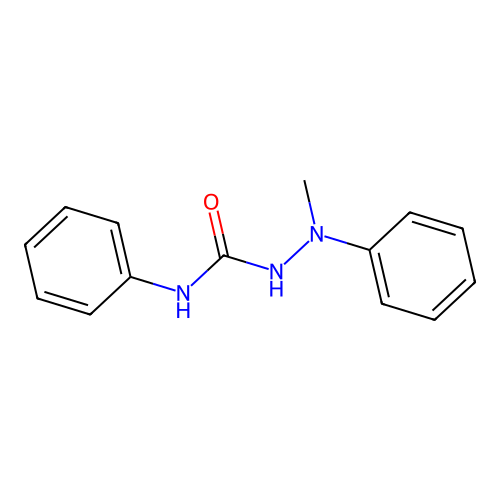 N-(methylphenylamino)(phenylamino)carboxamide structure