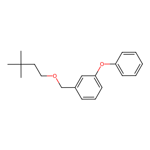 Benzene, 1-((3,3-dimethylbutoxy)methyl)-3-phenoxy- structure