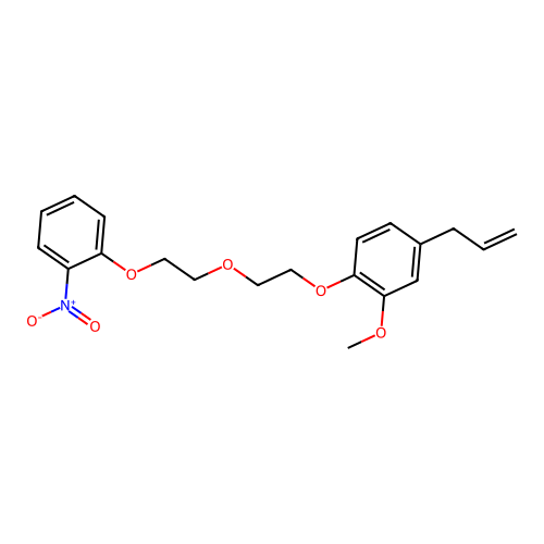 4-Allyl-2-methoxy-1-{2-[2-(2-nitrophenoxy)ethoxy]ethoxy}benzene structure