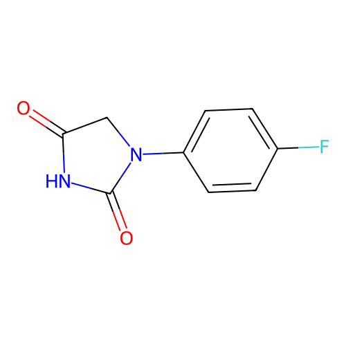 4-Fluorophenyl hydantoin structure